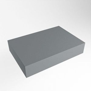 Mondiaz TOP 23 Topblad - 40x23.5x12cm - geschikt voor afdekplaat - Solid surface - Plata TOP23-40X12PLA