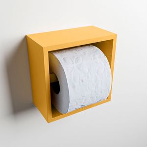 Mondiaz Easy Cube 160 toiletrolhouder 16x9 ocher