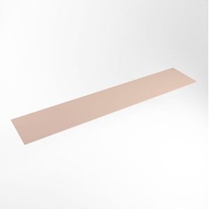 Mondiaz TOP 41 Topblad - 210x41x0.9cm - geschikt voor afdekplaat - Solid surface - Rosee XIM49861Rosee