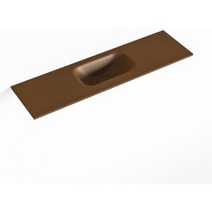 Mondiaz eden rust solid surface inleg wastafel voor toiletmeubel 80 cm. Positie wasbak midden
