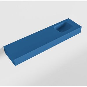 MONDIAZ LEX Jeans vrijhangende solid surface wastafel 120cm. Positie wasbak rechts