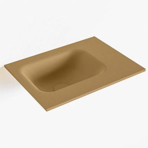 Mondiaz LEX Fontein - 40x30x0.9cm - wasbak Links - zonder kraangaten - voor toiletmeubel - Solid surface - Oro F51102Oro