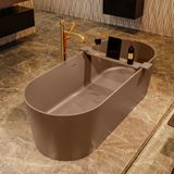 Mondiaz Noble vrijstaand bad solid surface 180x75cm kleur Rust