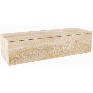 MONDIAZ ALAN MODULE Wastafelonderkast - 120x45x30cm - 1 lade - push to open - Melamine - Washed oak mat A45269Washedoak