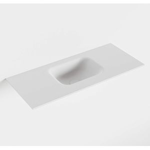 Mondiaz lex talc solid surface inleg wastafel voor toiletmeubel 70 cm. Positie wasbak midden