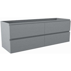 Mondiaz HAY wastafelonderkast - 140x45x50cm - 4 lades - softclose - Plata M45159Plata