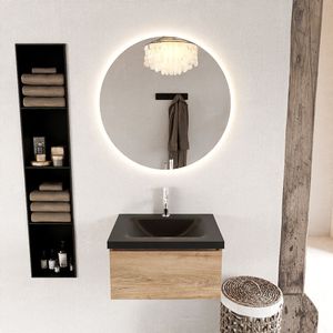 Mondiaz - Bukla - Badmeubel - Washed Oak - Wastafel Urban - 60 cm