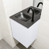 Mondiaz olan 40 cm toiletmeubel cale. Lex wastafel urban links 1 kraangat