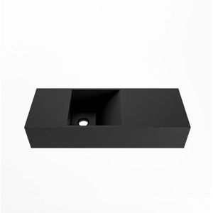 Fontein mondiaz tyne 60 cm solid surface positie links zonder kraangat urban