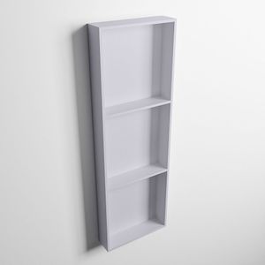 Mondiaz easy nis 89,5x29,5 cm in solid surface kleur cale | cale. 3 vakken geschikt voor in- of opbouw