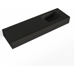 Mondiaz lex urban vrijhangende solid surface wastafel 100 cm. Positie wasbak rechts
