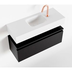 Mondiaz - Andor - Toiletmeubel - Urban - Wastafel Talc - Midden 1 Kraangat