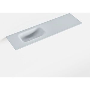 MONDIAZ EDEN Clay solid surface inleg wastafel voor toiletmeubel 80cm. Positie wasbak links