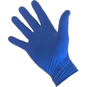 Mantex - Latex wegwerphandschoenen - Blauw - Premium kwaliteit -Maat L