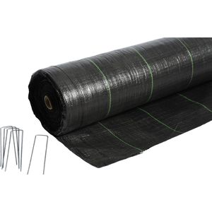 Gronddoek - Worteldoek 2,10M breed x 50M lang; 105M² + 100 GRATIS gronddoekpennen. Gronddoek = Europese top kwaliteit