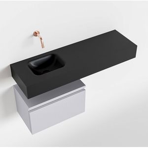 Mondiaz andor 50 cm toiletmeubel cale. Lex 100 cm wastafel urban links geen kraangat