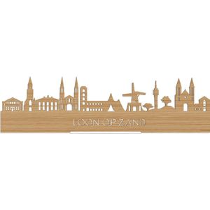 Standing Skyline Loon op Zand Bamboe hout - 60 cm - Woondecoratie design - Decoratie om neer te zetten en om op te hangen - Meer steden beschikbaar - Cadeau voor hem - Cadeau voor haar - Jubileum - Verjaardag - Housewarming - Interieur -