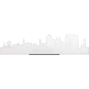 Standing Skyline Den Haag Wit Glanzend - 60 cm - Woondecoratie design - Decoratie om neer te zetten en om op te hangen - Meer steden beschikbaar - Cadeau voor hem - Cadeau voor haar - Jubileum - Verjaardag - Housewarming - Interieur - WoodWideCities