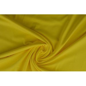 Katoen tricot stof - Geel - 10 meter