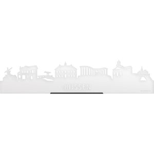 Standing Skyline Rijssen Wit Glanzend - 60 cm - Woondecoratie design - Decoratie om neer te zetten en om op te hangen - Meer steden beschikbaar - Cadeau voor hem - Cadeau voor haar - Jubileum - Verjaardag - Housewarming - Interieur - WoodWideCities