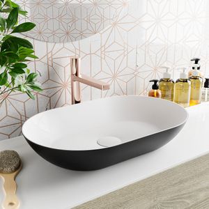 Mondiaz onni waskom solid surface 55 cm kleur urban /talc