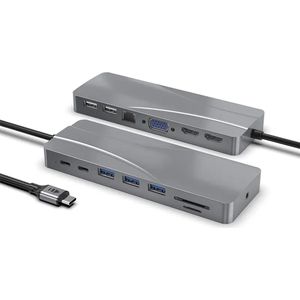 USB-C Hub - 14 in 1 - Triple Display