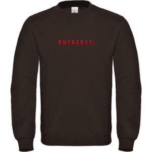 Foute kersttrui zwart XXL - Kutkerst - rood - soBAD. | Kersttrui soBAD. | kerstsweaters volwassenen | kerst hoodie volwassenen | Kerst outfit | Foute kerst truien