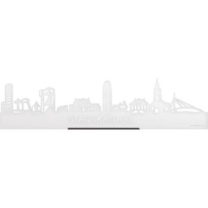 Standing Skyline Stadskanaal Wit Glanzend - 60 cm - Woondecoratie design - Decoratie om neer te zetten en om op te hangen - Meer steden beschikbaar - Cadeau voor hem - Cadeau voor haar - Jubileum - Verjaardag - Housewarming - Interieur -