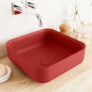 Mondiaz binx waskom solid surface 36 cm kleur fire /fire