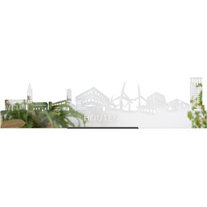 Standing Skyline Houten Spiegel - 60 cm - Woondecoratie design - Decoratie om neer te zetten en om op te hangen - Meer steden beschikbaar - Cadeau voor hem - Cadeau voor haar - Jubileum - Verjaardag - Housewarming - Interieur - WoodWideCities