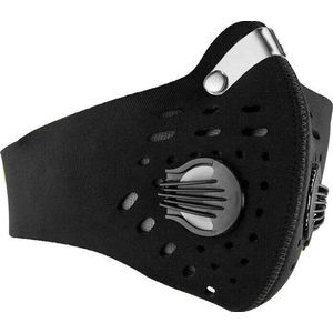 GLAEZ® Sportmasker - Trainingsmasker - Weerstand Masker - Motormasker - Cycling Mask -  Elevation mask - Fietsmasker - Phantom training - Motor masker - Anti Dust - Zwart