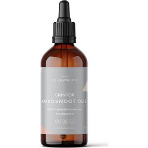 Geurwolkje® Skintox Kokosolie 100% Natuurlijke basisolie 100ml - Draagolie