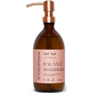 Natuurlijke Massage Olie - Balance - 250 en 500 ML