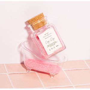 Geurwolkje® Cosy rosy - natuurlijk badzout met etherische olie en zeezout (150g)