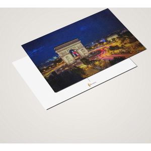 Cadeautip! Luxe ansichtkaarten set Frankrijk 10x15 cm | 24 stuks | Wenskaarten Frankrijk
