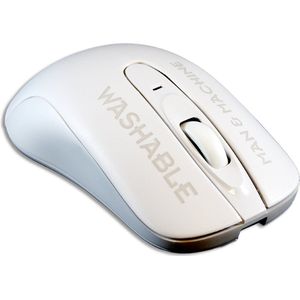 C-Mouse afwasbaar, draadloos Wit