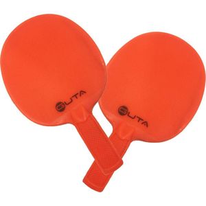 Guta Tafeltennis Set Pingpong Batjes Set 2 stuks ORANJE