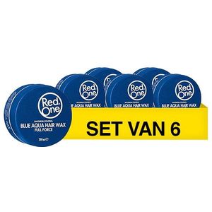 6x RedOne Haarwax – Aqua Hair Wax Blauw