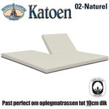 Split Katoen Crème 160x210-220cm