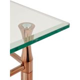 Zuiltafel rose goud onderstel 72cm hoog