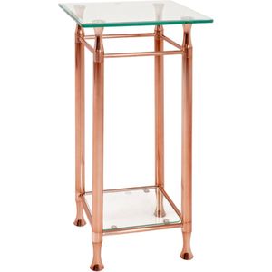 Zuiltafel rose goud onderstel 72cm hoog