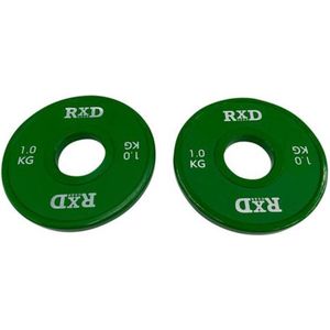 RXDGear - Color fractional plate set 50mm 1.0kg halterschijven