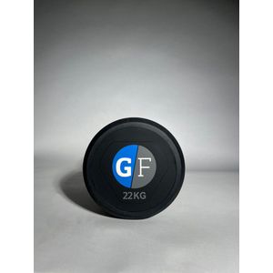 GearFitness - Round rubber dumbbell 22kg