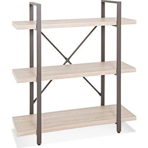 HakuShop Etagere | Blank eiken Hout | room divider | 3 planken | 90x33x102