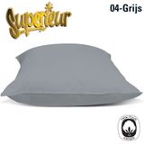 Superieur 100% katoenen kussenslopen | Grijze kussenslopen | set van 2 | Percaline katoen | 60x70 Grijs