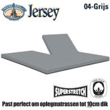 Harris&Darwin - 100% Katoenen Jersey Splittopper Hoeslaken Tot 10cm - Stretch - Grijs 160x200 cm