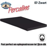 Topper Hoeslaken Zwart 90x210/220cm