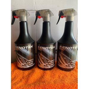 Kenotek Plastic en Tyre Gloss - 3 stuks a 1000ml met gratis microvezeldoek - Voordeelpakket