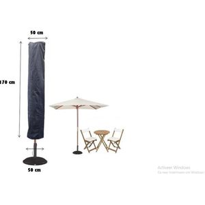 Parasolhoes | Staande parasol | waterbestendig | 170cm x 50cm | Antraciet