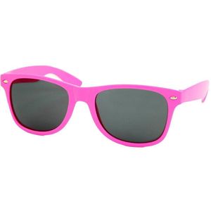 Zonnebril Dames Roze - Roze Zonnebril - Donkere Zwarte Glazen - Dames Zonnebril